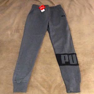 XL BOYS PUMA GREY SWEATPANTS